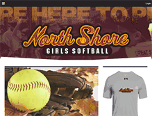 Tablet Screenshot of northshoregirlssoftball.com